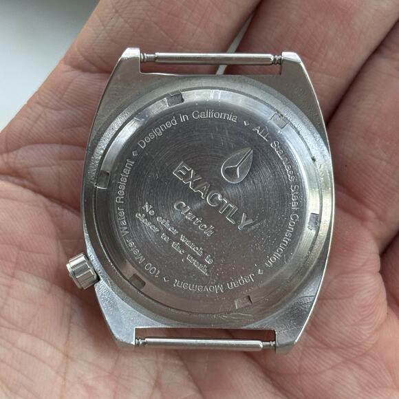 Nixon Clutch Exactly Stainless Steel Watch 34mm Japan Black Dial Date Quartz - Picture 2 of 9